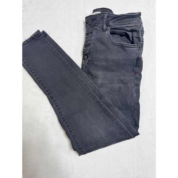 Warp + Weft MXP Millan High Rise Legging Steel Womens 30x29 Black Jeans - Picture 5 of 6